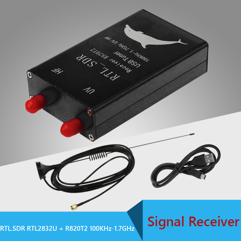 Mini Tragbare Radio RTL SDR Tuner Empfänger RTL2832U + R820T2 100KHz-1,7 GHz USB Signal Empfänger TV Behälter/NFM/FM/DSB/USB/LSB/CW: C