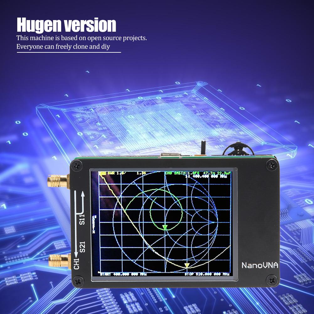 Hugen NanoVNA Vector Network Antenna Shortwave Analyzer MF HF VHF UHF Genius Antenna Analyzer Built-in Battery