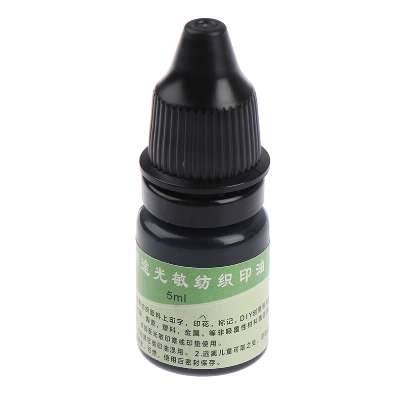 Tinta textil impermeable para estudiantes y niños, sello de nombre, impresión en ropa, lavado, 1 unidad, 5ml: BK