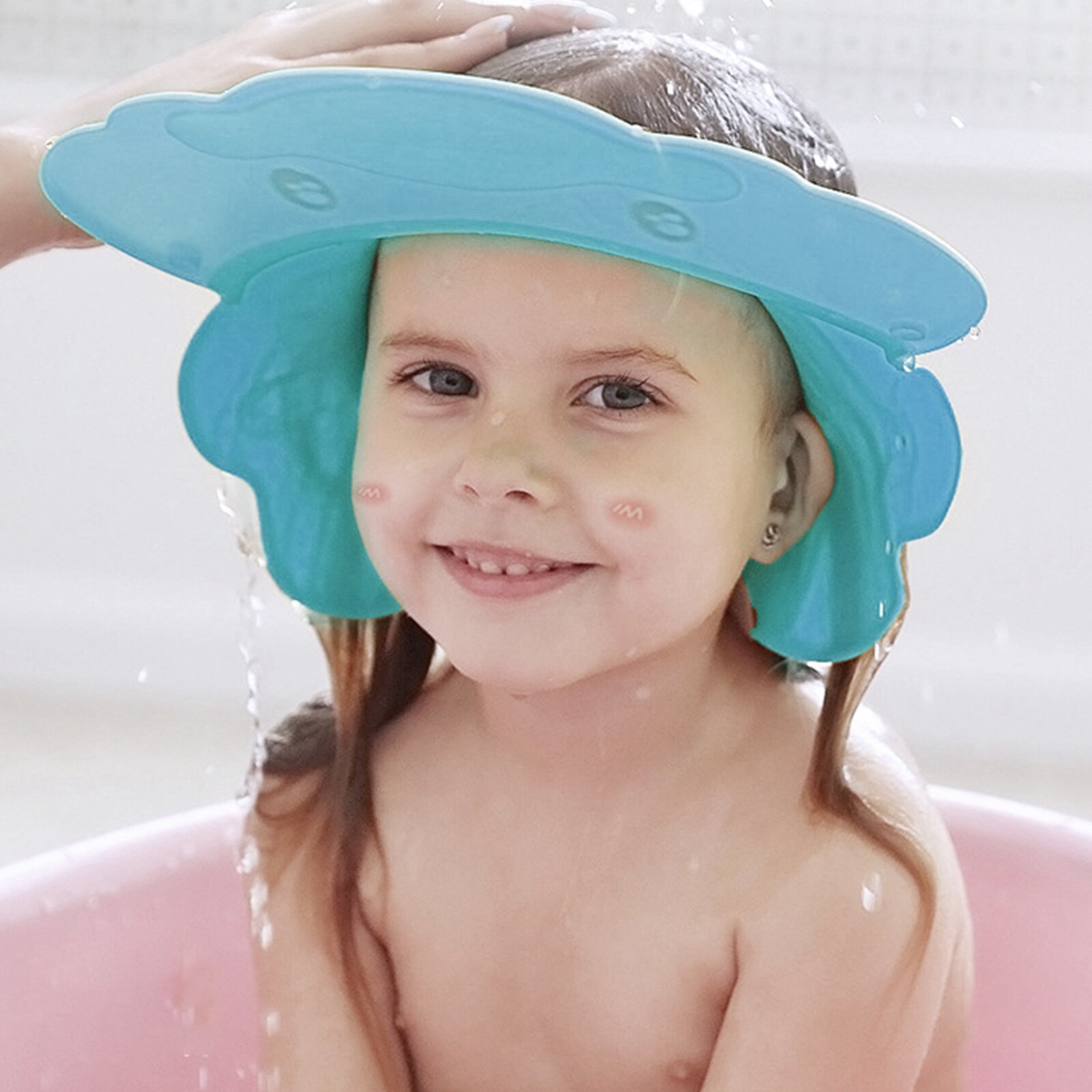 Safe Shampoo Shower Bathing Bath Protect Soft Cap Hat For Baby Wash Hair Shield Bebes Children Bathing Shower Cap Hat Kids