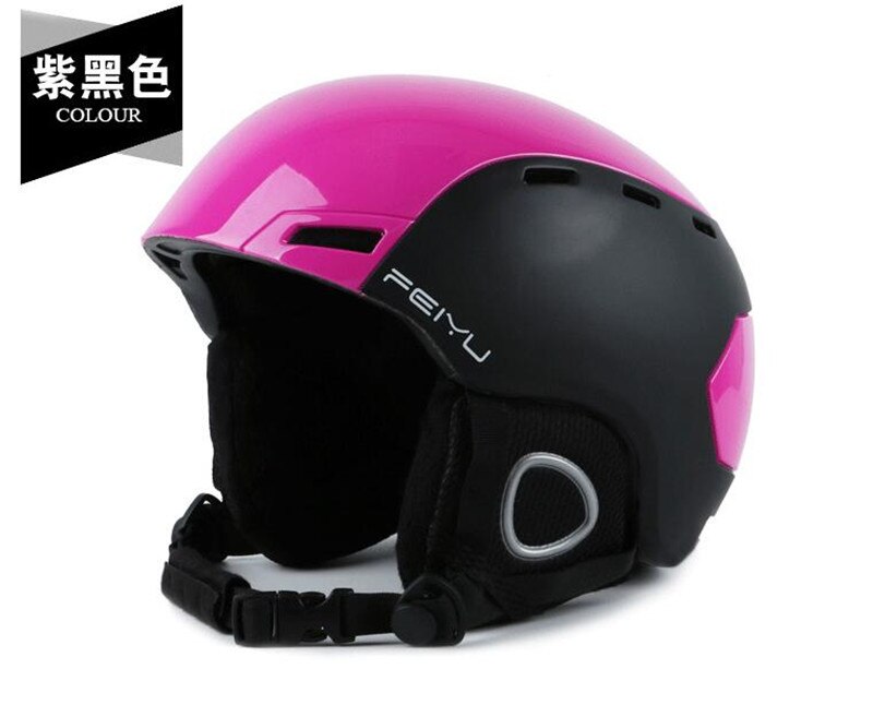 ALS FISCH Tragbare Ski Helm Integral geformten Snowboard Sport Helm Männer Frauen Skating Skateboard Skifahren Helm: 2 / L(56-59)CM