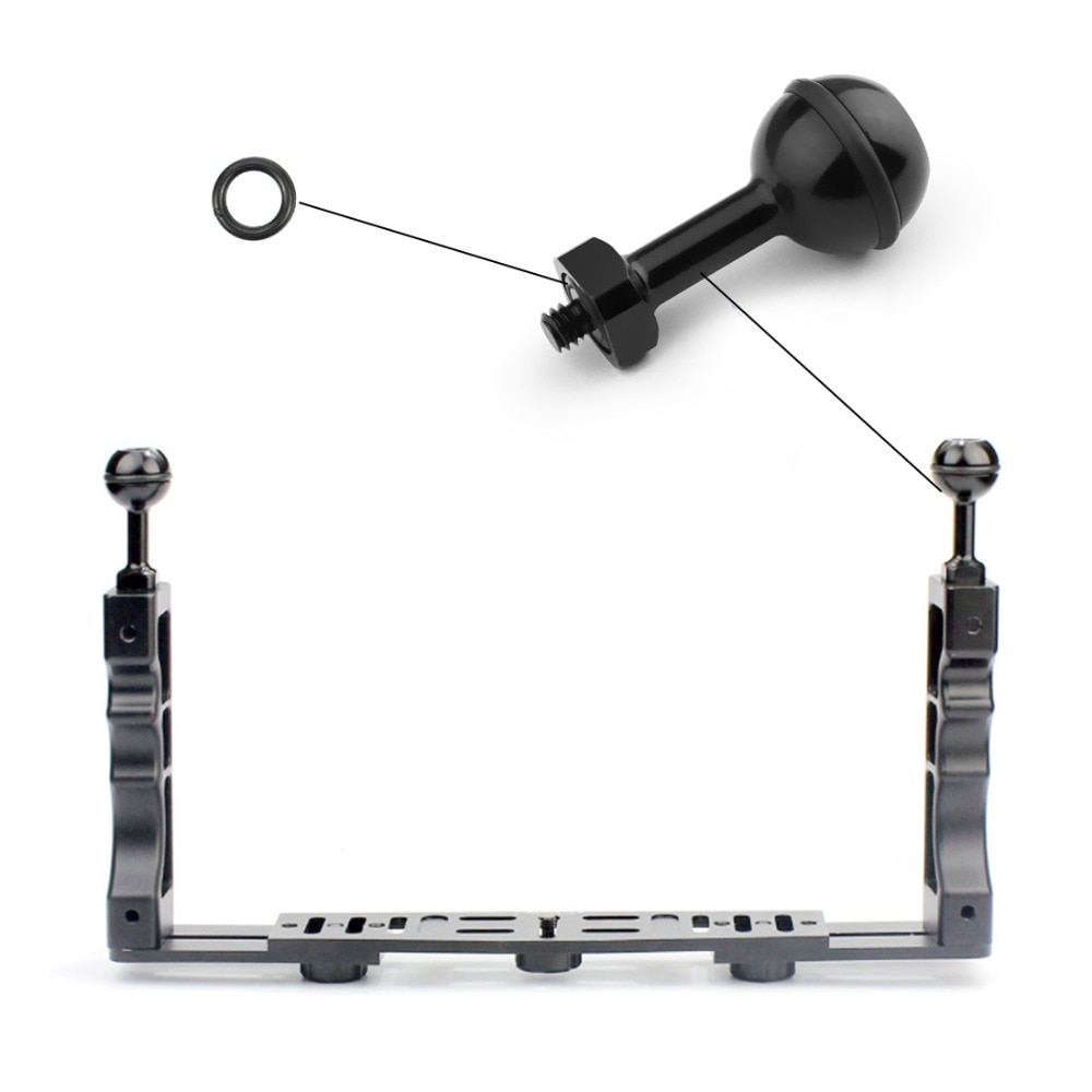 Anillo de goma de silicona tipo O de 10 piezas, adaptador de junta tórica impermeable para GOPRO yi, OSMO Action, cámaras DSLR, accesorio de cabeza de bola de buceo