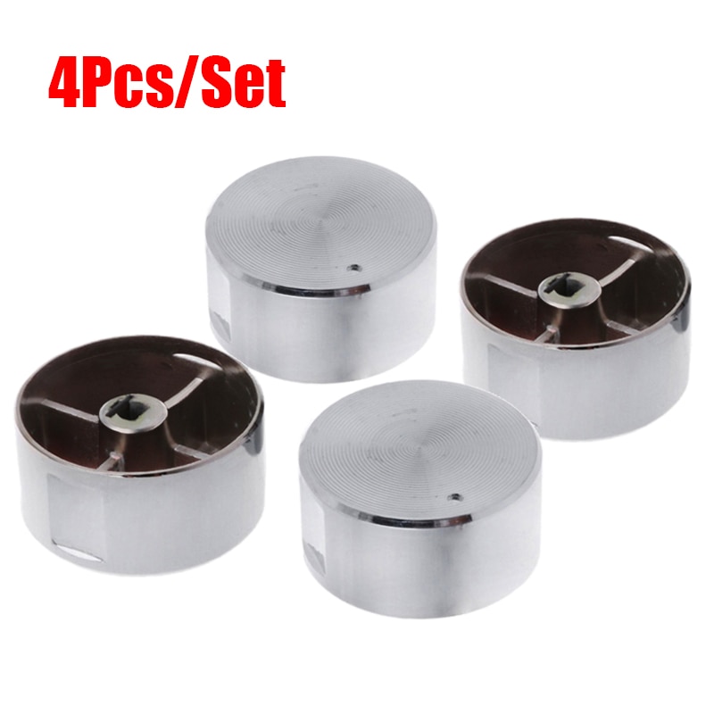 thumbnail image 2 of 4 Pack Grill Control Knob,Gas Burner Knobs,Chrome Plated Finish 2 of 9