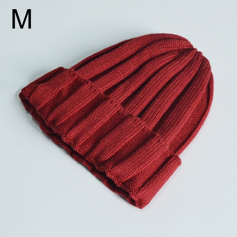 Gestrickte Baby Turban Mütze Warme Wolle Mützen Weichen Hütte Für freundlicher Mädchen Jungen neugeboren Elastische Kleinkind Kleinkind Winter Headwear Neue: Rotwein