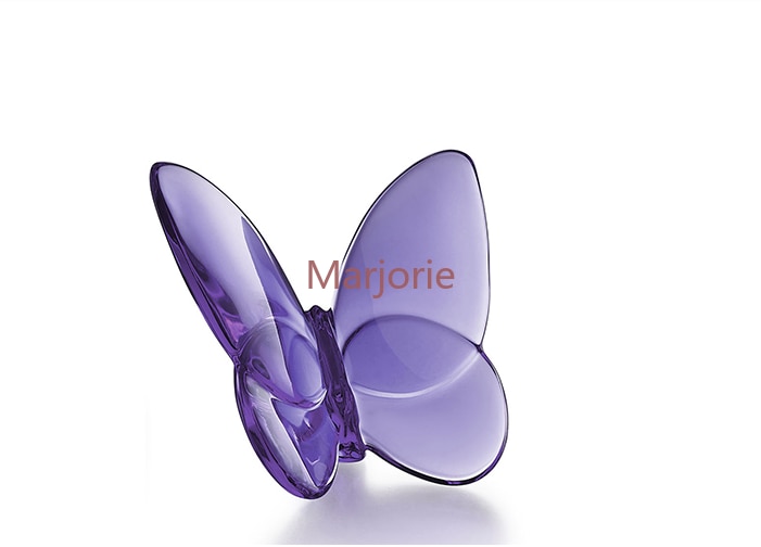Sommerfuglevinger blafrende glas krystal papillon heldig sommerfugl glimter livligt med lyse farver ornamenter til hjemmet
