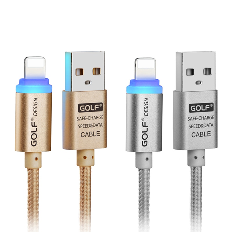 Clever LED Auto Energie-aus Schnelle Ladekabel für iPhone 6 6S 7 8 Plus X XR XS 11 Profi Max SE 5S 5 USB Daten synchronisieren Ladegerät Kabel 1m