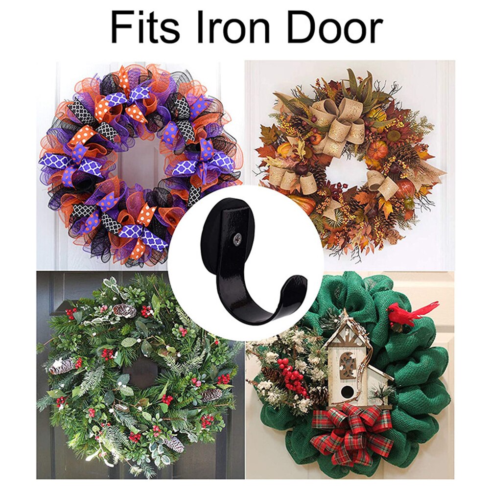 2 Stks/pak Krans Houder Garland Haak Anti Scratch Festival Voor Metalen Magnetische Base Bruiloft Voordeur Party Kerst