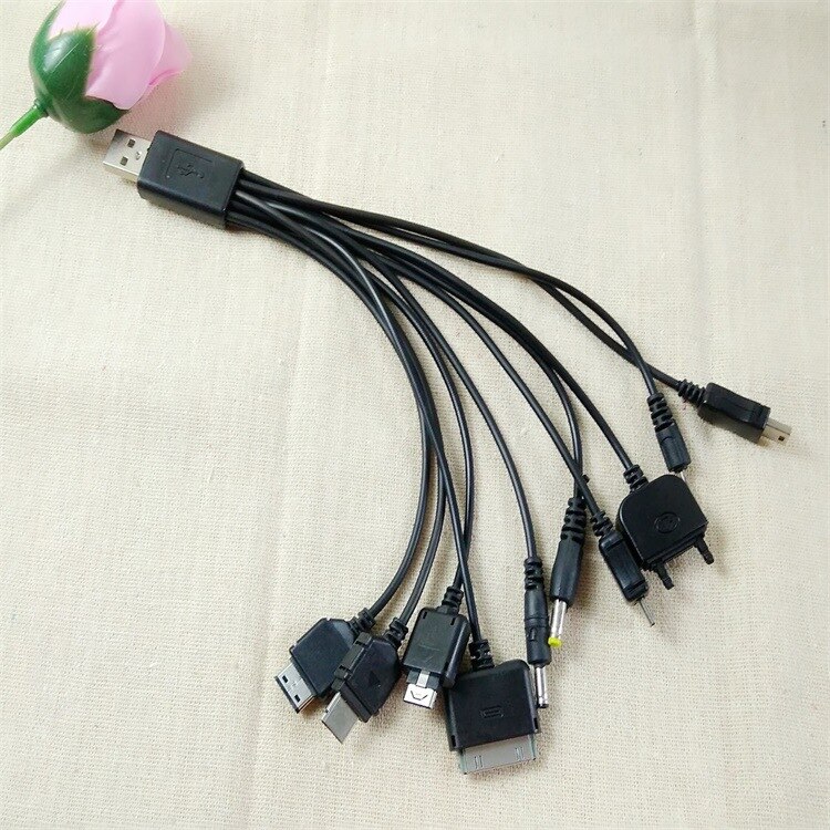 10 In 1 Multifunctionele Usb Data Transfer Kabel Universele Multi Pin Kabel Lader Usb Adapter Kabel Data Kabel Cord Voor laptop Pc