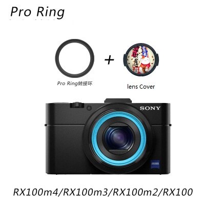 Anillo adaptador de aluminio para lente de Sony, compatible con RX100 II III IV M1 M2 M3 M4 RX100V RX100M5 Series, accesorios para cámara, lente QX100 de 40,5mm