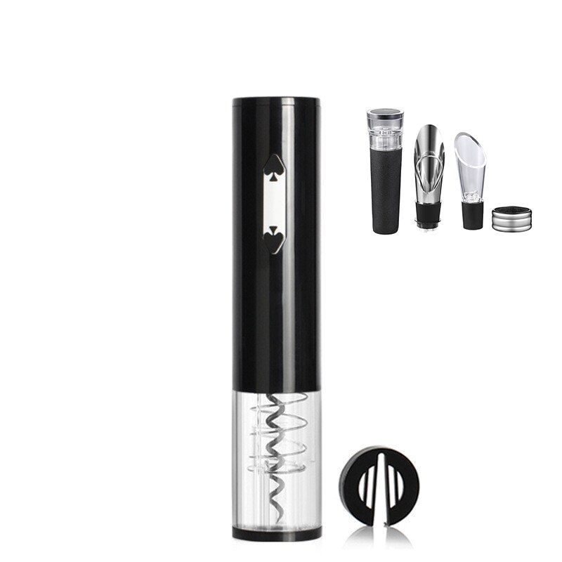 Abridores de botellas de vino eléctricos, cortador de papel de aluminio , Sacacorchos de batería seca, herramientas para el hogar, suministros de cocina,: style4