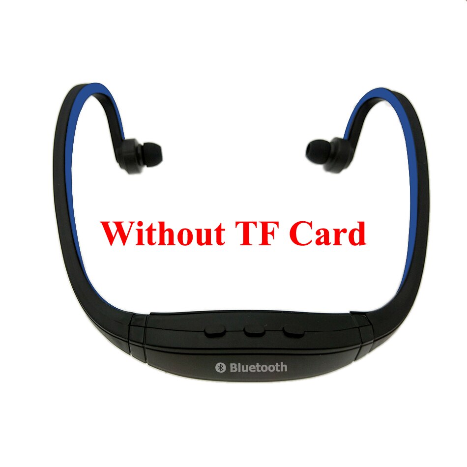HOMEBARL BS19C Bluetooth 4.0 Sport bezprzewodowe słuchawki na szyję słuchawki słuchawki + 8GB 16GB karta Micro SD/FM Radio / Mic PK ZK-S9: Blue No TF Card