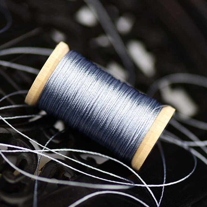 Roll Van 0.3Mm Polyamide Fiber Lijn Hand Geweven Borduurgaren Kwasten Lijn 50M Hoge Sterkte 3 Strengen draad Grijs: 1