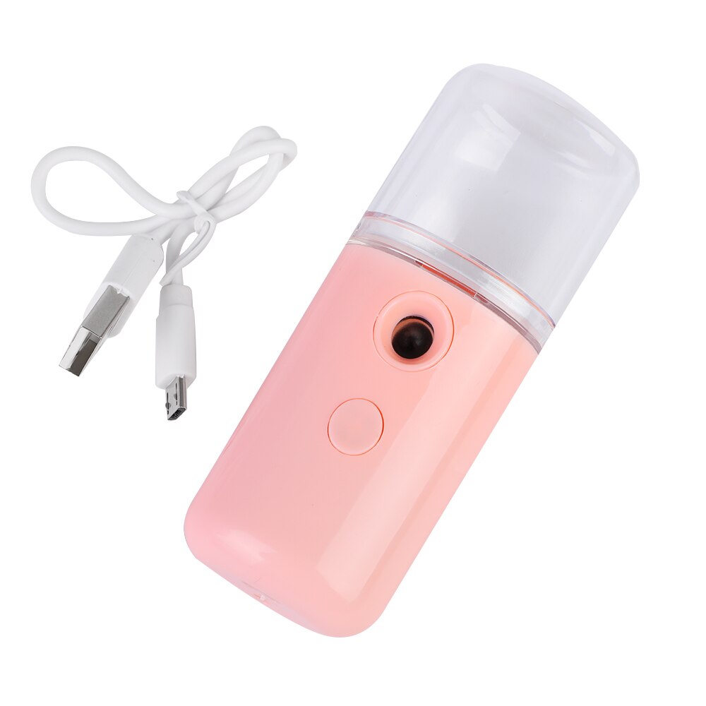 Humidificador de aire portátil, recargable por USB, Mini vaporizador Facial de refrigeración para hogar y oficina, generador de niebla, desinfección de manos: 1