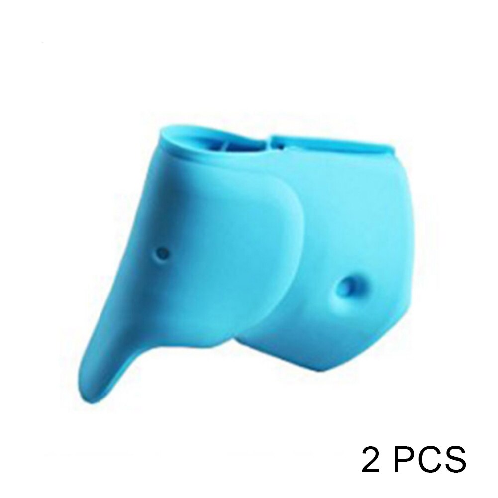 Bathtub Faucet Cover for Baby Kids Bath Spout Covers Bath Tub Faucet Extender Protector WXV: Blue 2 pcs