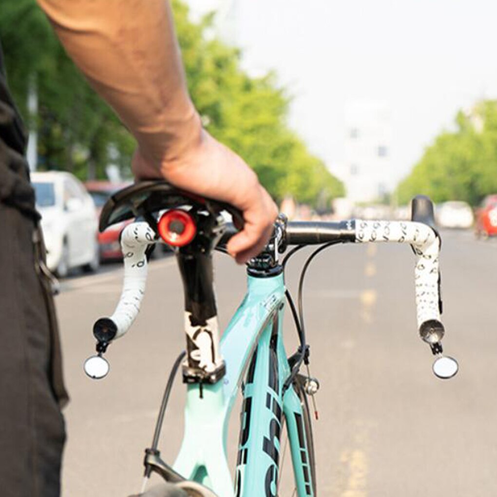 Lot De 2 Miroirs De Vélo Grand Angle - Pour Guidon, Réglables à 180° - Compatible VTT Et Route