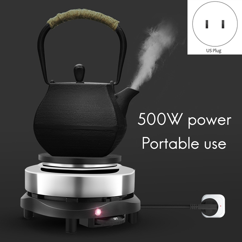 500W Mini Electric Stove Plate Cooking Plate Multifunction Coffee Tea Heater Plates for Kitchen