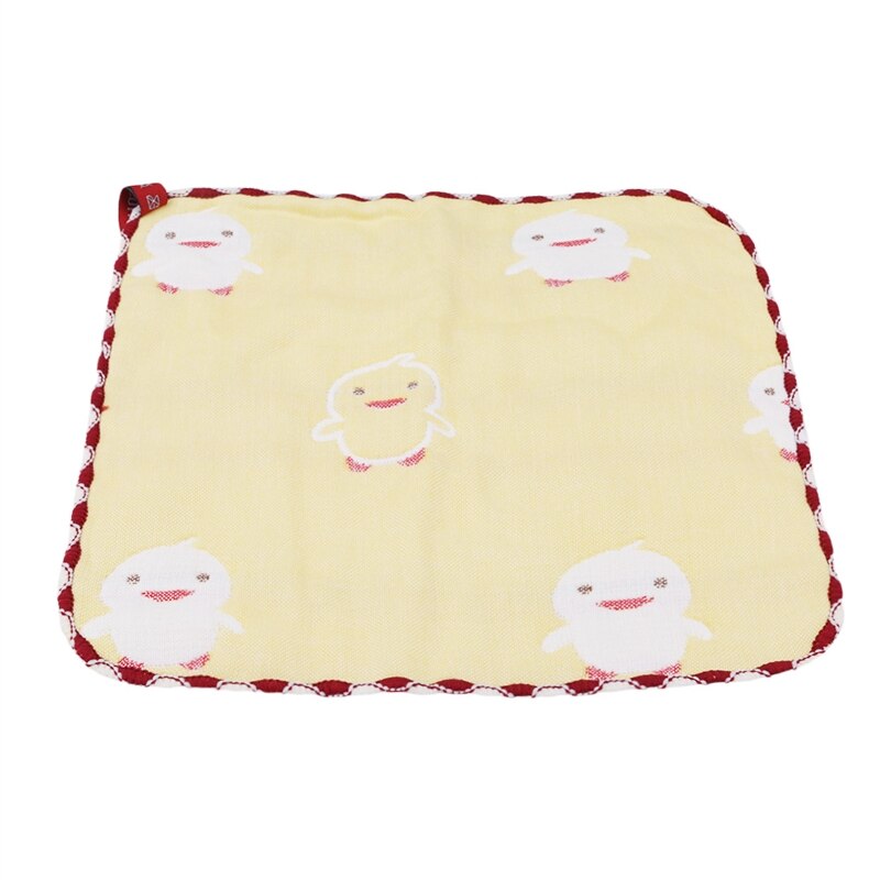 Baby Bibs 6 Layers Gauze Boy Girl Bandana Water Absorb Bib Burp Cloth Cotton Baby Scarf Burp Baby Christmas Accessories: Yellow