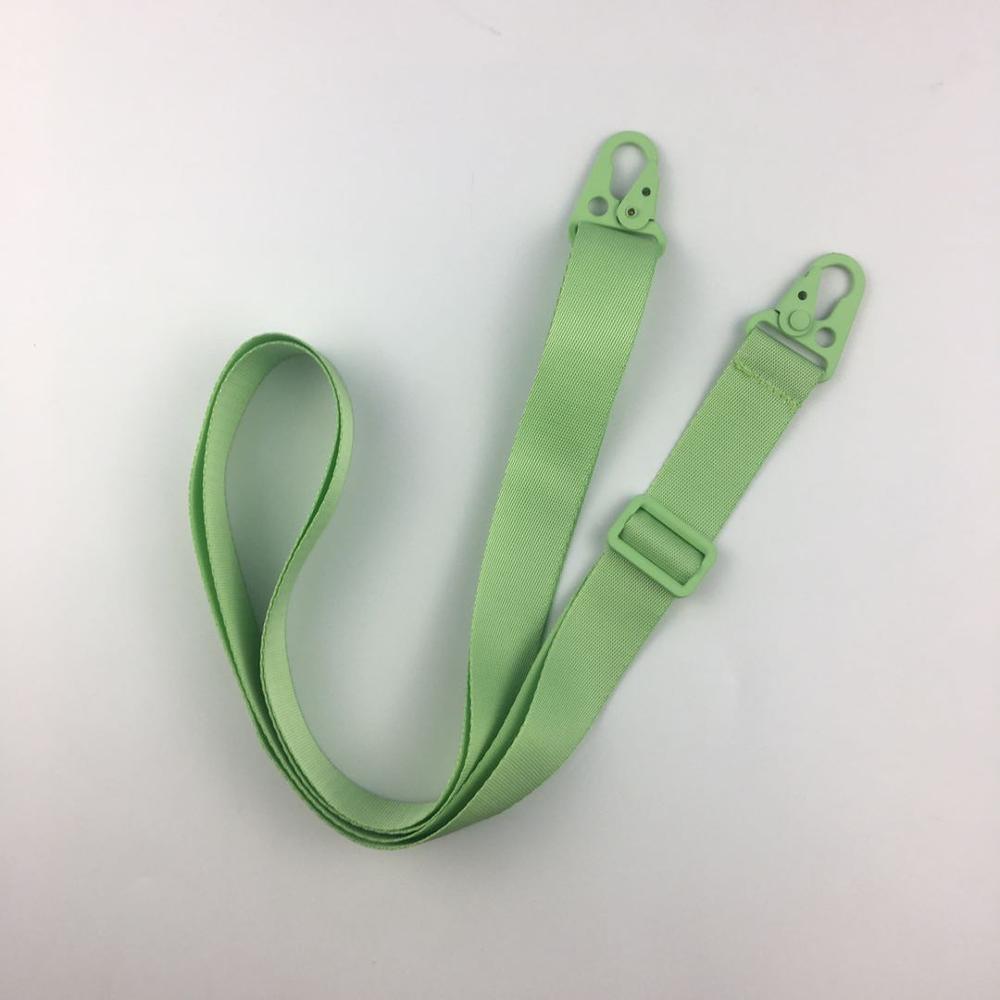 Luxury 160*2.5cm Adjustable Key Hook Lanyard For Mobile Phone Case Neck Strap Belt String Ropes Colorful Nylon Necklace Chain: green