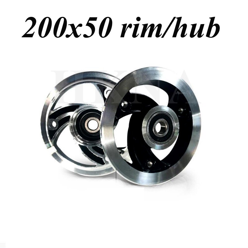 200X50 pneu de roue pneumatique avant pour Scooter électrique rasoir E100 E150 E200 Espark fou chariot Scooters 8x2 pouces pièces de roue: rim