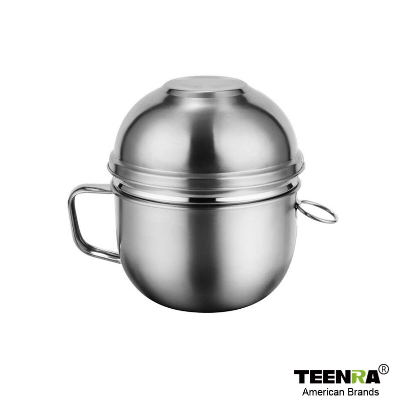 TEENRA 304 Roestvrijstalen Fastfood Cup Portable Lunchbox Instant Noodle Cup lekvrije Lunchbox Voedsel Opslag container: Default Title