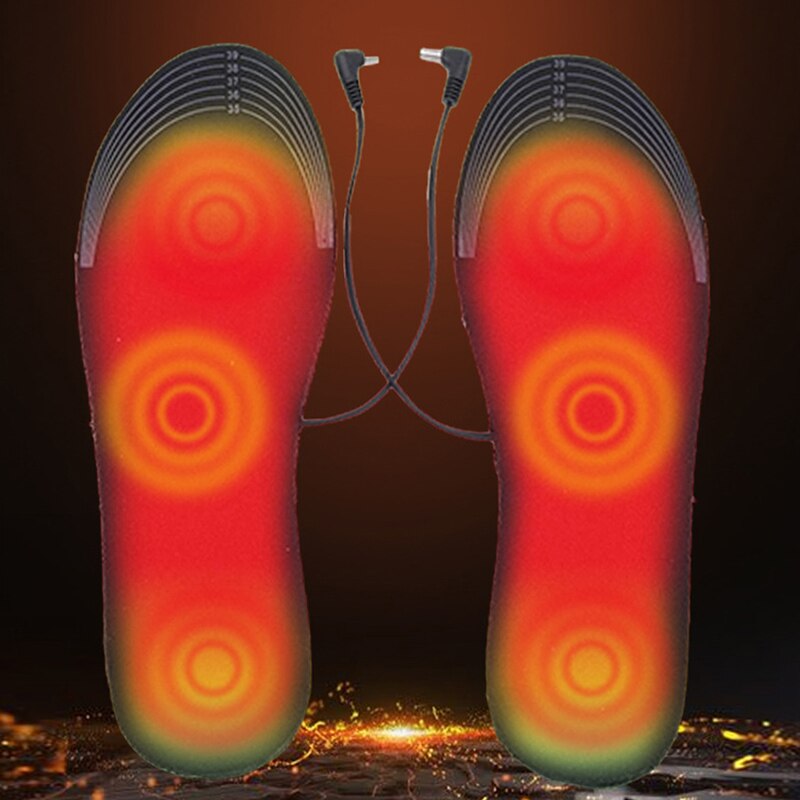 Usb-lämmitetyt kengänpohjalliset talviulkourheilu jalkalämmitin sukkatyynymatto sähköpestävä lämmityspohjallinen miehille naisille  xa21l