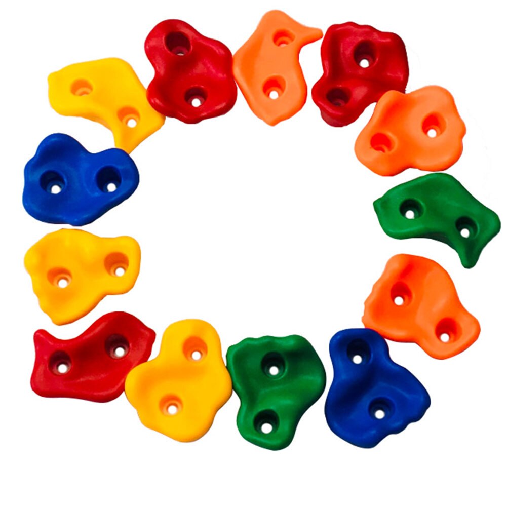 10pcs Plastic Climbing Stones Multi Color For Kids Children Plastic Climbing Grips Kits For Climbing Frames Houses Climbing