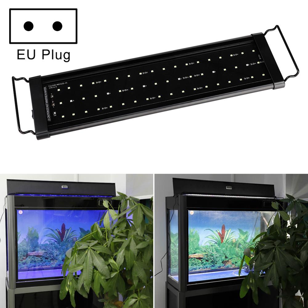 30/45/60/90/120cm LED Waterproof Aquarium Light Full Spectrum for Freshwater Fish Tank Plant Marine Underwater Lamp UK EU plug: 45cm  EU Plug