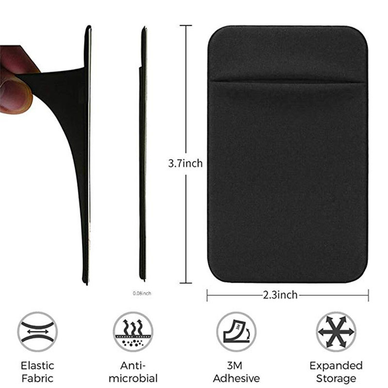 Tarjetero para teléfono móvil, pegatina de bolsillo, funda para tarjeta, adhesivo, billetera para iPhone 16, 15, 14, Samsung, Xiaomi, Huawei, teléfonos inteligentes