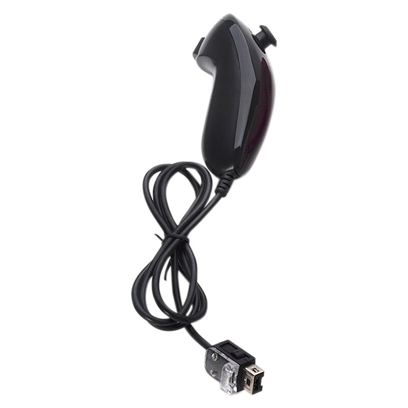 mando a distancia NUNCHUCK NUNCHUK en 6 colores para NINTENDO Wii, mando a distancia negro nunchunk, puerto usb: Black