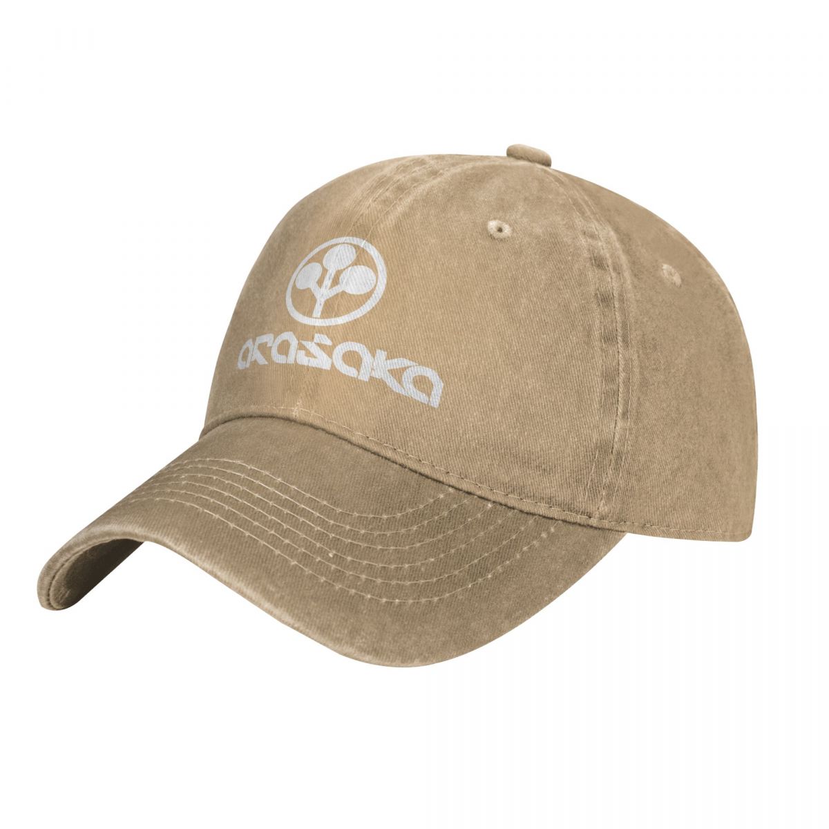 Arasaka merchandise casual baseballkeps vår klassiskt tryck truckerkeps solskyddande sport snapback-keps unisex baseballkepsar: Kaki
