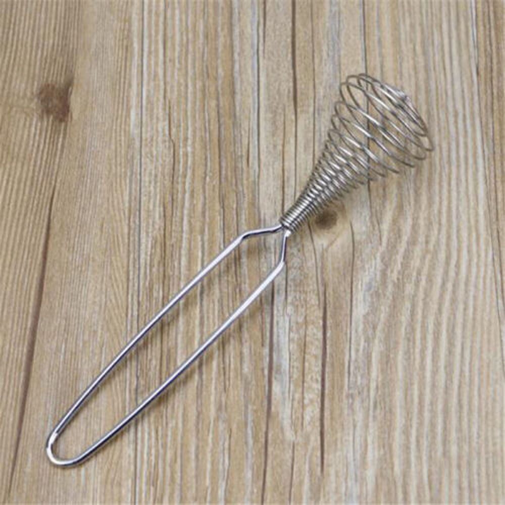 Manual Egg Beater Spring Coil Wire Whisk Stainless Steel Blender Kitchen Tools Cooking Tool 922