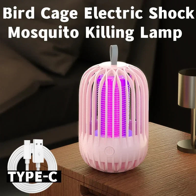 Muggenmoordenaarlamp Usb-Lading Elektrische Schok Muggenmoordenaar Anti Muggenlamp Ongediertebestrijdingslamp (Geen Batterij)