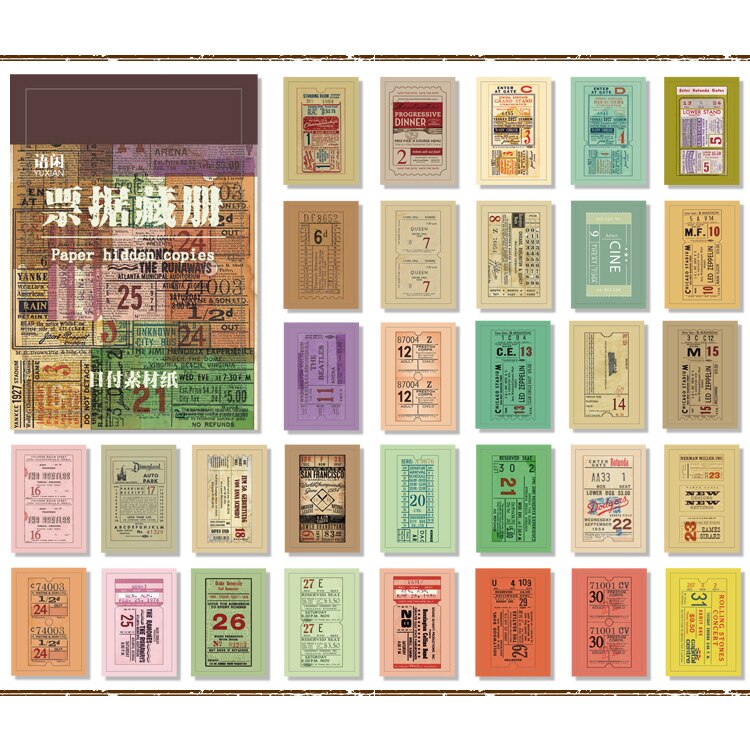 Vanyi 12 designs samling år bokstav fyrkantig diy hangtag scrapbooking/korttillverkning/journalföringsprojekt med hålkort: 9
