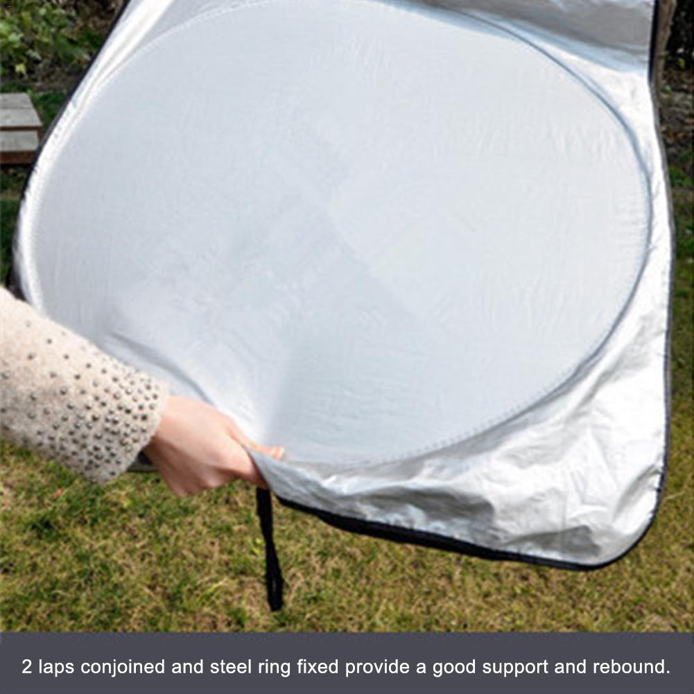 Parasol delantero Universal para parabrisas de coche, accesorios para coche, cubierta plegable para tablero, visera, cubierta de cristal para parasol de parabrisas delantero