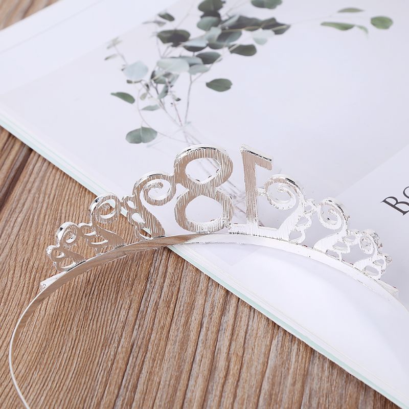 Brudkrona Strass - Högkvalitativ Tiara för 18-årskalas och Bröllop