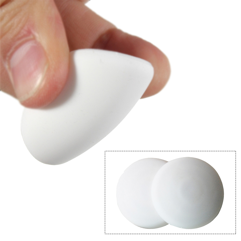 10PCS Door Stops Rubber Wall Protectors Guards Self Adhesive Door Handle Bumper Stoppers Prevent Door Handle White