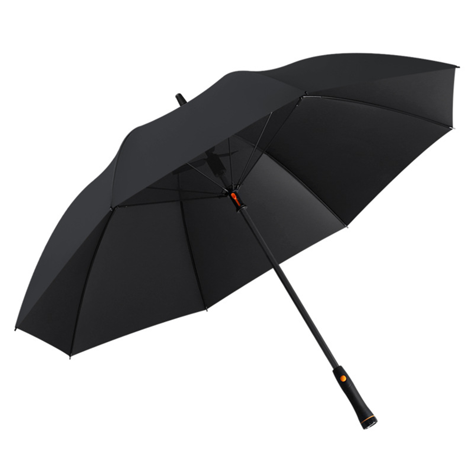 Ajoaniyauboedad Grote waaierparaplu 100% UV-blokkerende parasol Wind- en waterbestendig Lange steel 양oji UV-bescherming Strandgolfparaplu: Blauw