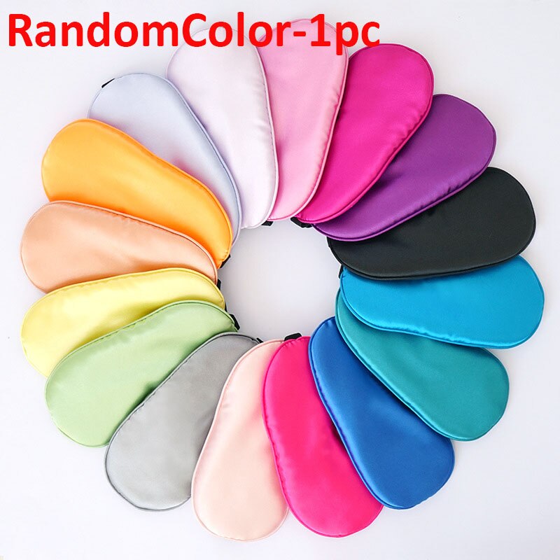 1 PC Maschera di Sonno Confortevole Traspirante Sacco A Pelo Maschera per Gli Occhi Regolabile Visiera paraocchi benda occhio toppa migliore Notte Compagno: As photo-1pezzi