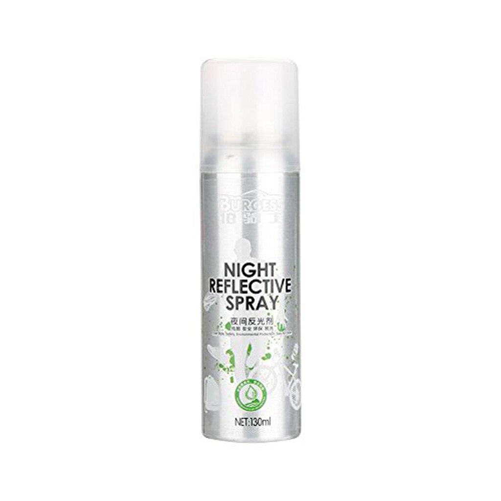 Night Reflective Spray Paint 130ml Outdoor Safety Reflecting Mark Anti Accident Riding Bike Running Fluorescence Paint Jun04: Default Title