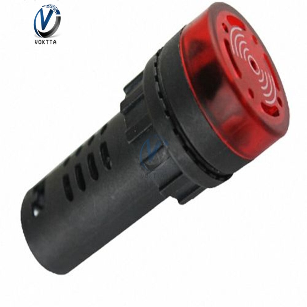 AD16-22SM Flash LED alarme indicateur lumineux Signal lampe Flash Buzzer cc 12V 24V AC 110V 220V lampe d'avertissement rouge vert jaune