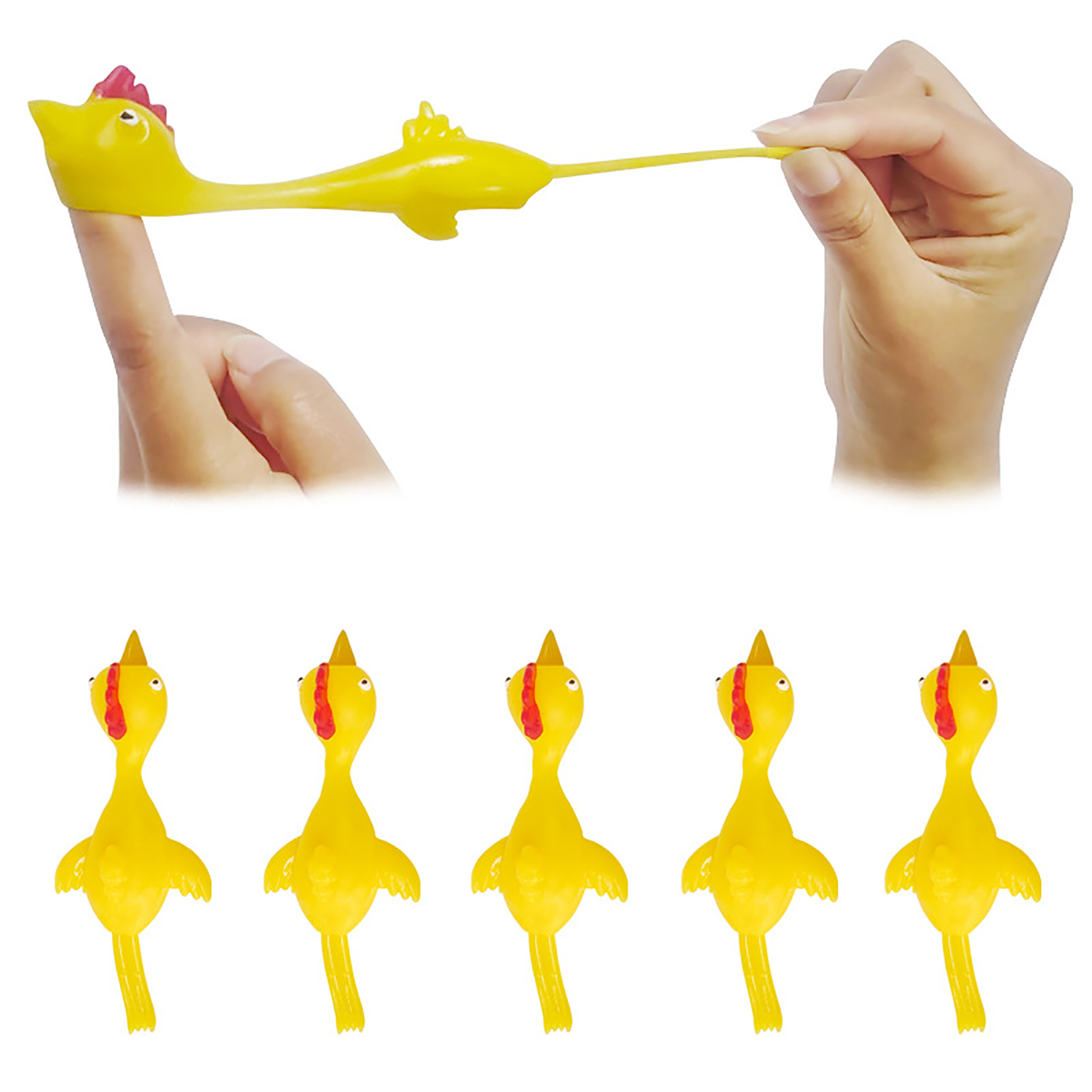Pavo catapulta , juguete catapulta de dedo para liberar el estrés, juguete y único pegajoso TPR