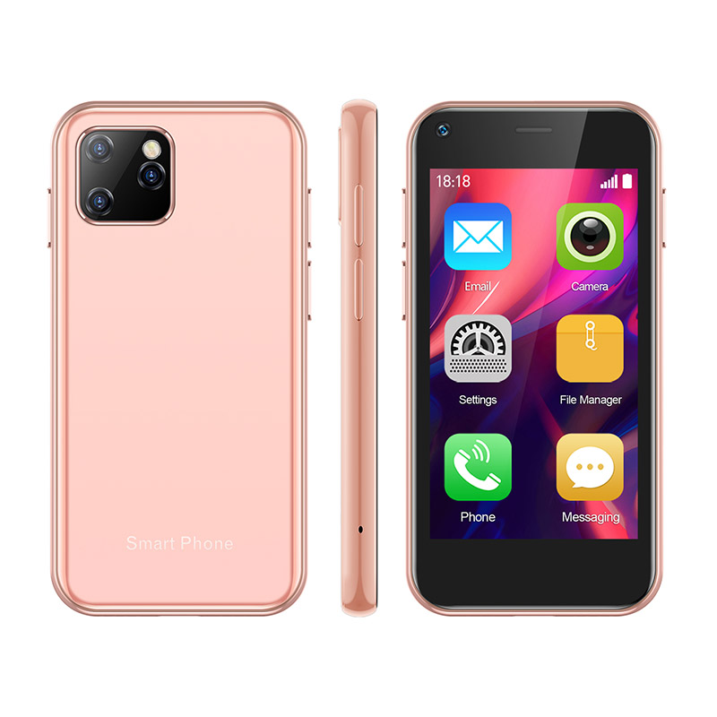 Soyes XS11 Mini Smartphone Android 8.1 2GB+16GB 3D Glass Body Quad Core Mobile Phones Google Play 2.5" Small Cell Phone On