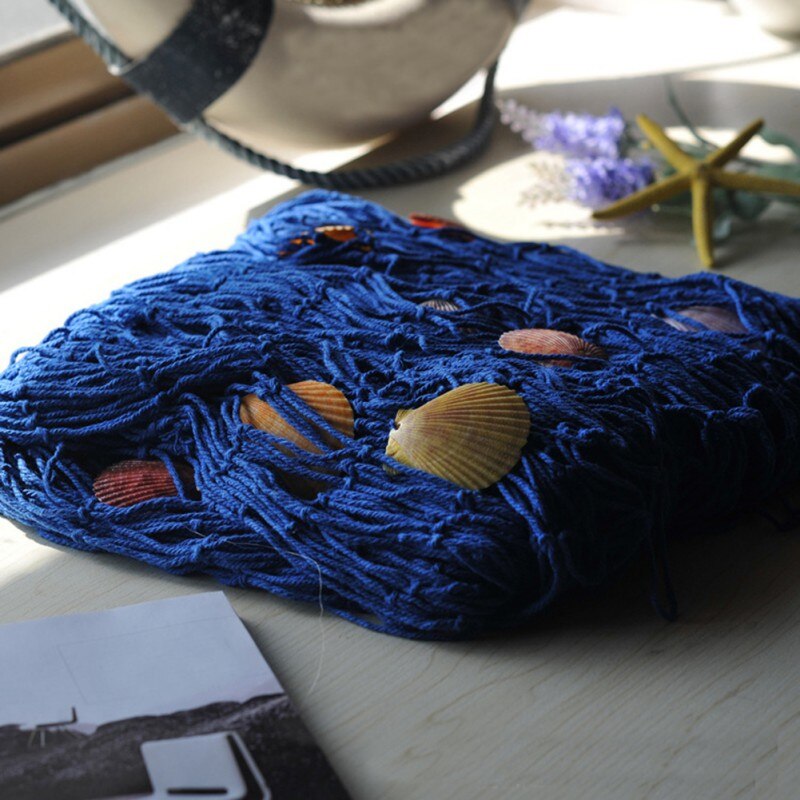 Mediterrane Wind Nautische Visnet Seaside Muur Strand Party Schelpen Huis Tuin Decor