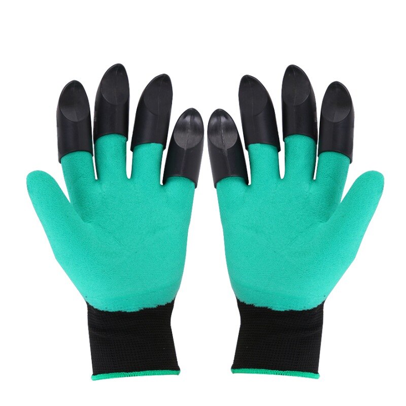 Gants de jardinage en Latex | Avec griffes à bout, gant de génie, chiffon, creuser, plantation, outils de travail, produits de serre ménagers: Default Title