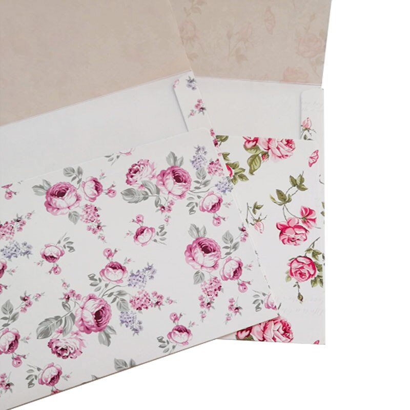 50pcs Envelope 175x125mm Rose Award Wedding Invitation Student Stationery Office Supplies Award Packing Business: A and B