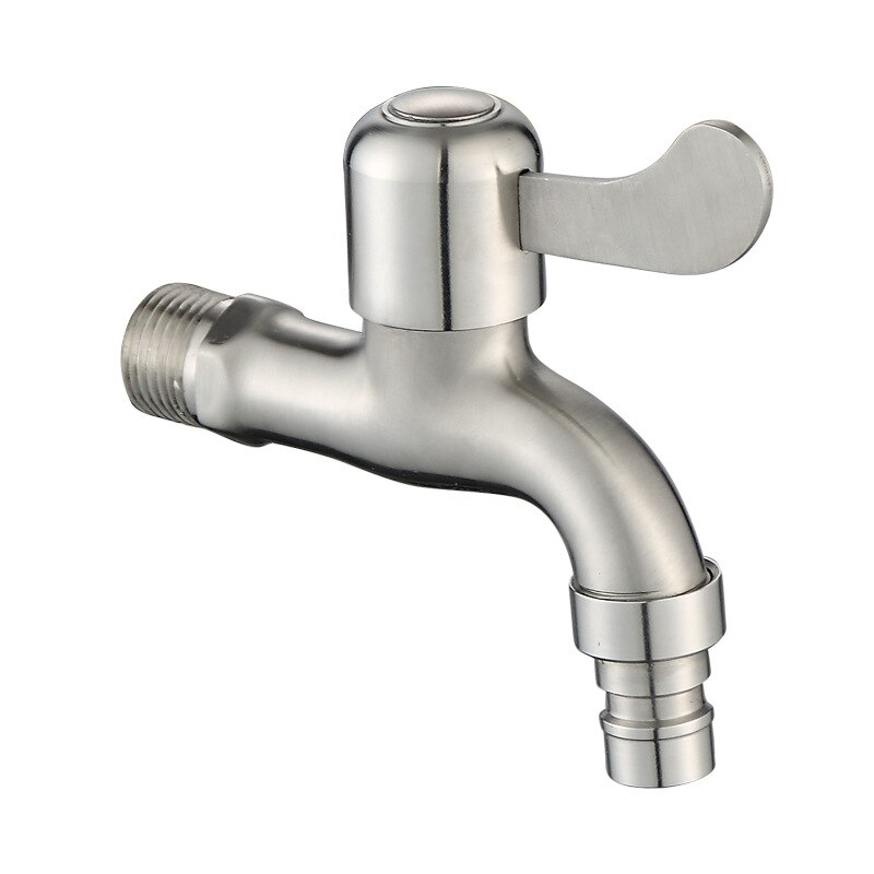304 Stainless Steel Garden Faucet Wall Mounted Brushed Outdoor Bibcock Wash Basin Mop Washing Machine Faucet Torneira parede
