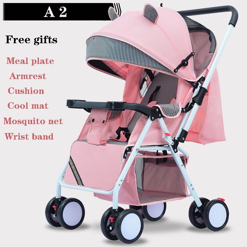 Draagbare Kinderwagen Vouwen Kinderwagen Ultra Lichtgewicht En Handig Kan Sit Lie Baby Eenvoudige Kind Mini Vier Wiel Kar: A2