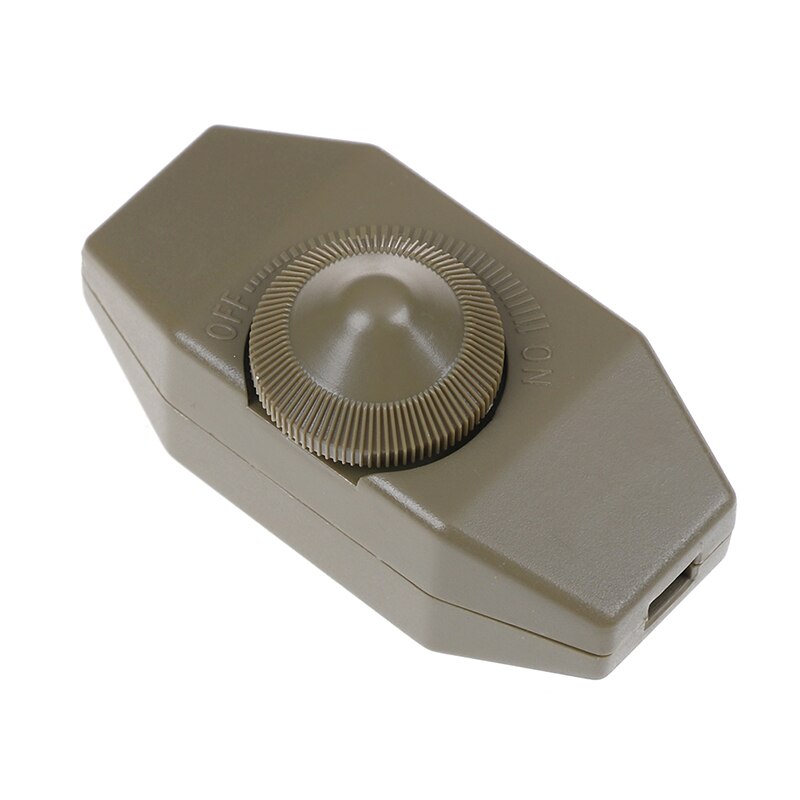 904 AC 220V 1A Manual Knob Floor Table Lamp In Line 15-60W Dimmer Switch Home Use Adjustable Controller Knob Switch: Coffee