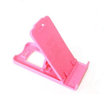 1 Ps Mini Universele Stand Mount Telefoon Houder Voor Smartphone Gevouwen Holder Verstelbare Ondersteuning Mobiele Mobiele Telefoon Holde: j7-pink