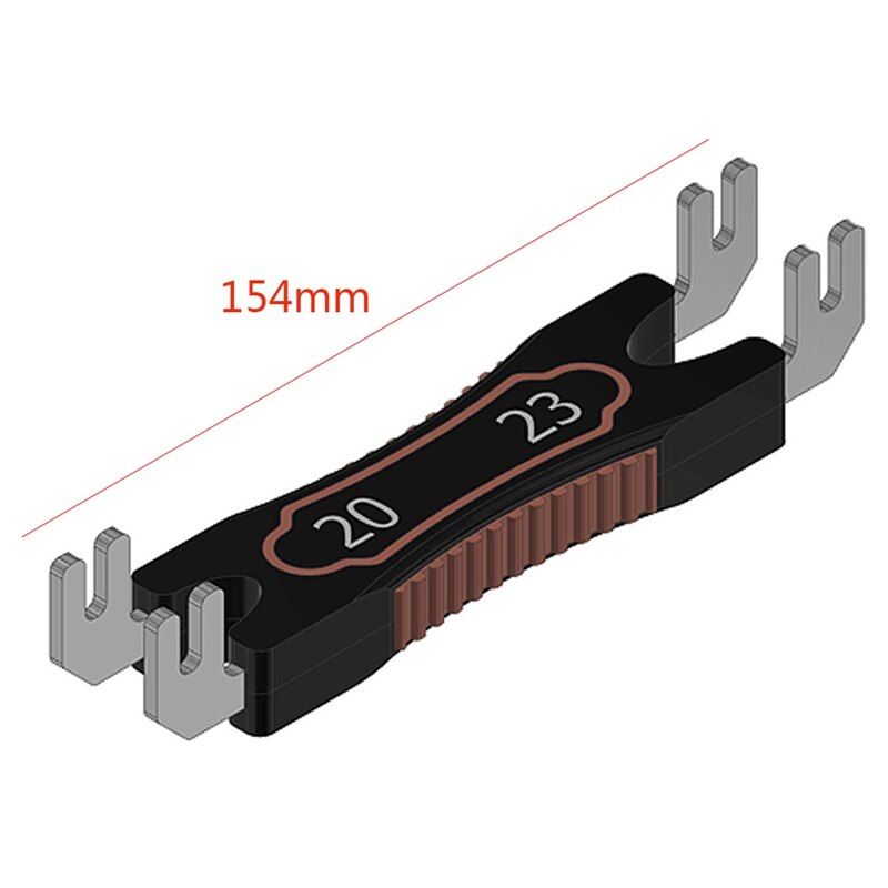 3d skrivertilbehør 20mm-23mm dobbelbruks ekstruderdyseverktøy til  v6 ender -3 prusa